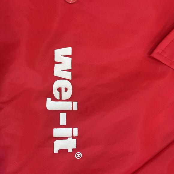 Vintage Cardinal Wej-it Red Nylon Windbreaker Jacket USA Streetwear Y2K Retro - Picture 9 of 11